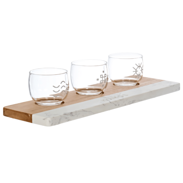 Marble & Bamboo Tasting Tray