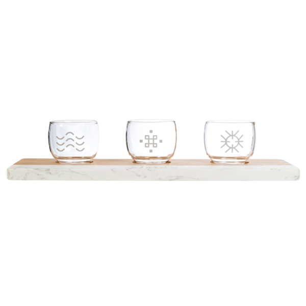 Marble & Bamboo Tasting Tray