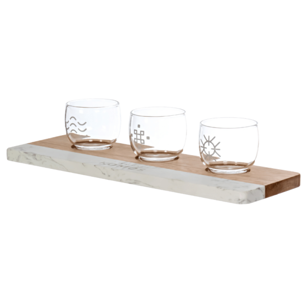 Marble & Bamboo Tasting Tray