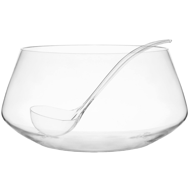 8-Piece Punch Bowl Set with Acrylic Ladle