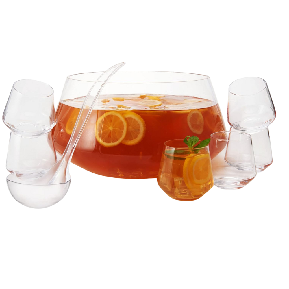 WNG-2089-Punch-Bowl-Set-13 8-Piece Punch Bowl Set with Acrylic Ladle