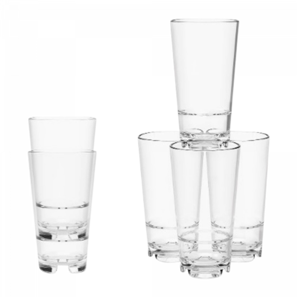 MS Stacking Tall Glass 14oz