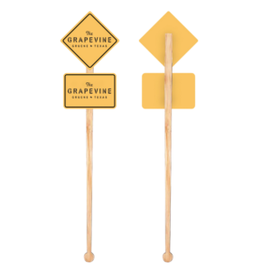 Custom Bamboo Molded Swizzle Stick