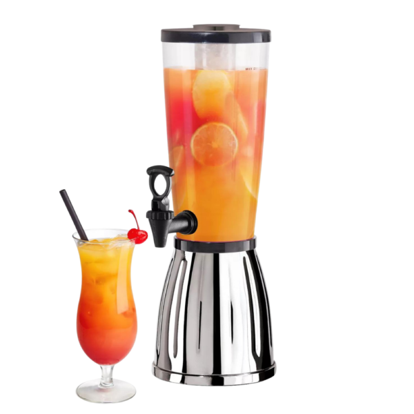 2.8L Beverage Dispenser with Spigot & Ice Tube