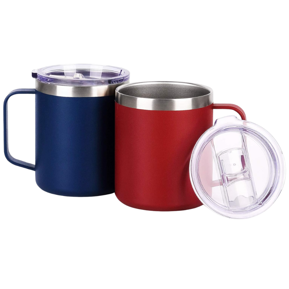 WNG-2148-Insulated-Camping-Mug-14oz-19-red-navy Insulated Camping Mug 12oz