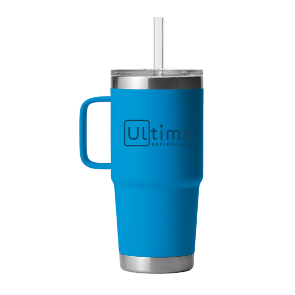 Tumbler with Handle and Straw 25oz