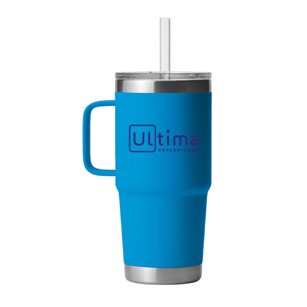 Tumbler with Handle and Straw 25oz