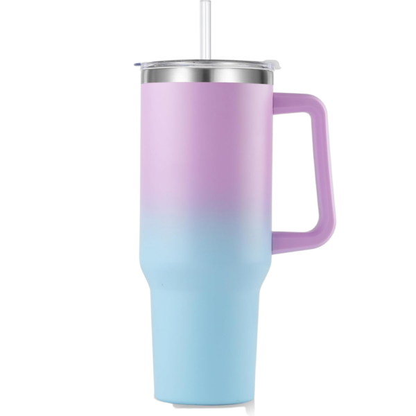 Tumbler with Handle and Straw 40oz