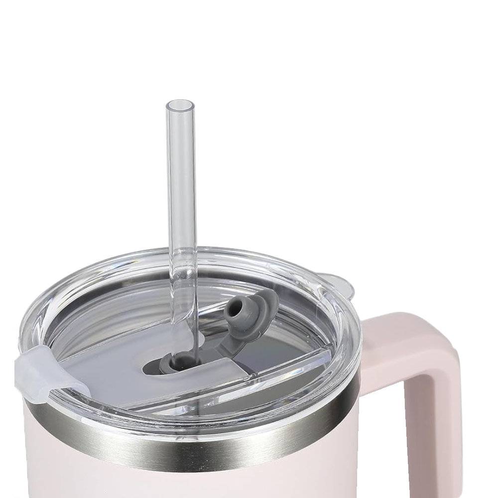 Tumbler with Handle and Straw 40oz