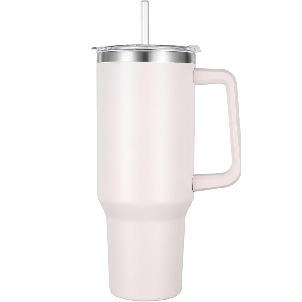 Tumbler with Handle and Straw 40oz