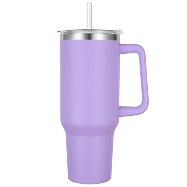 Tumbler with Handle and Straw 40oz