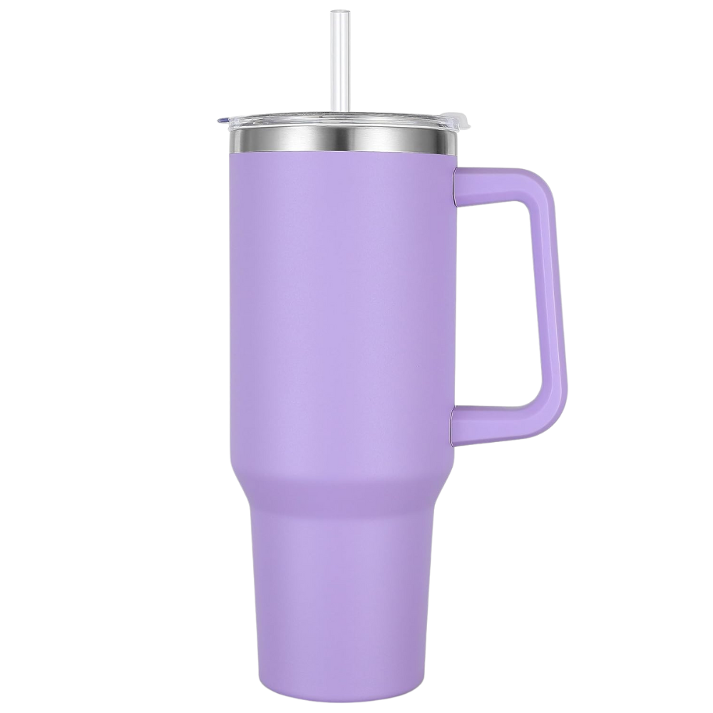 Tumbler with Handle and Straw 40oz