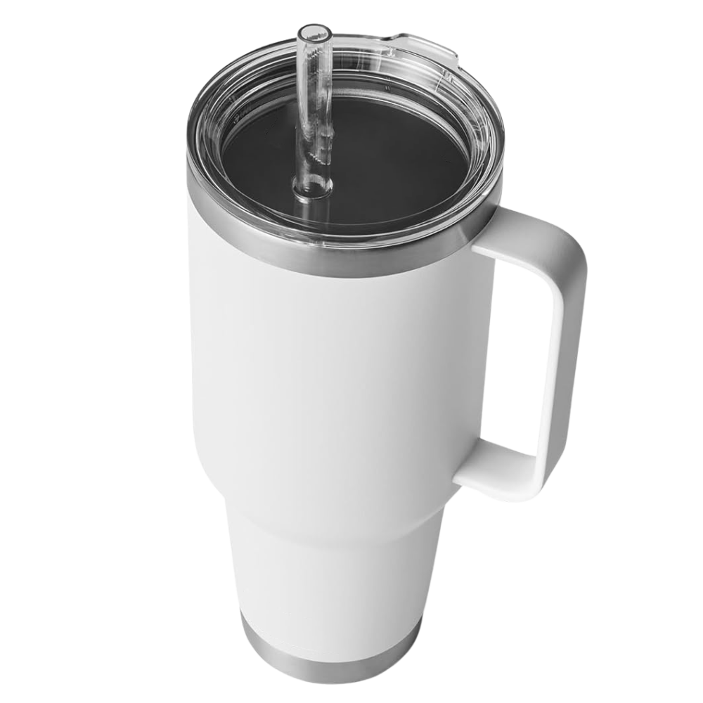 42oz. Insulated Tumbler with Handle and Straw