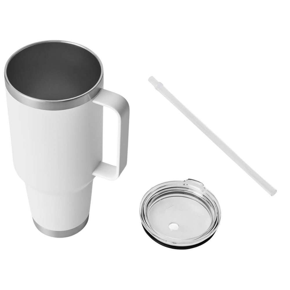 42oz. Insulated Tumbler with Handle and Straw
