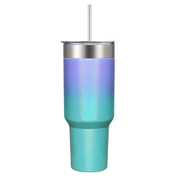 40oz. Insulated Tumbler with Straw