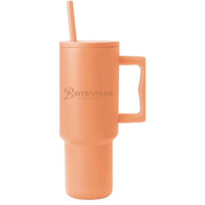 Minimalist Tumbler with Handle and Straw