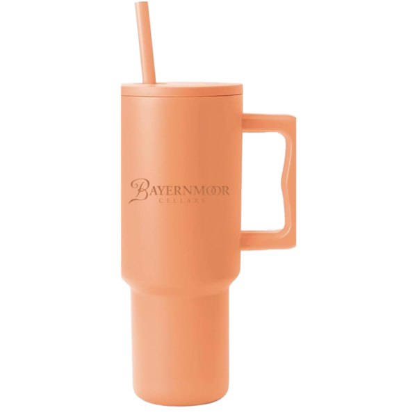 Minimalist Tumbler with Handle and Straw
