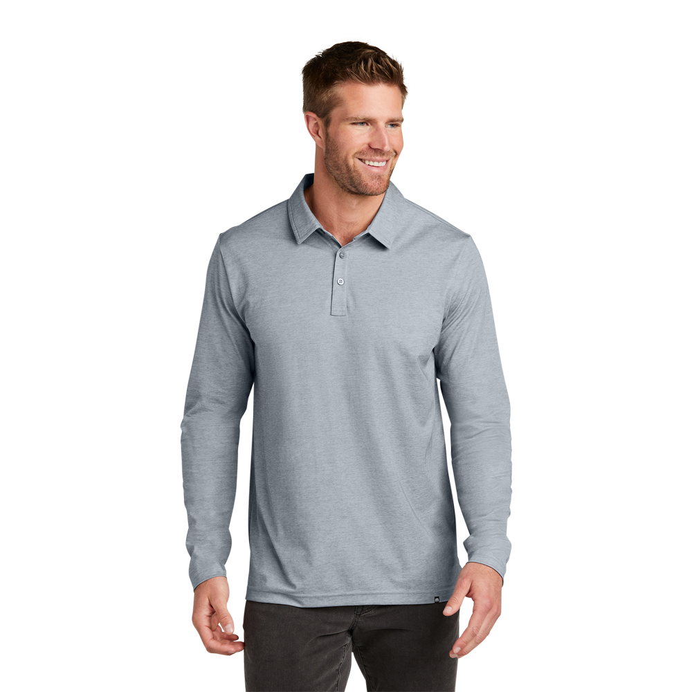 WNG-2246-TravisMathew-Oceanside-Long-Sleeve-Polo-2-GrayHeather TravisMathew Oceanside Heather Long Sleeve Polo