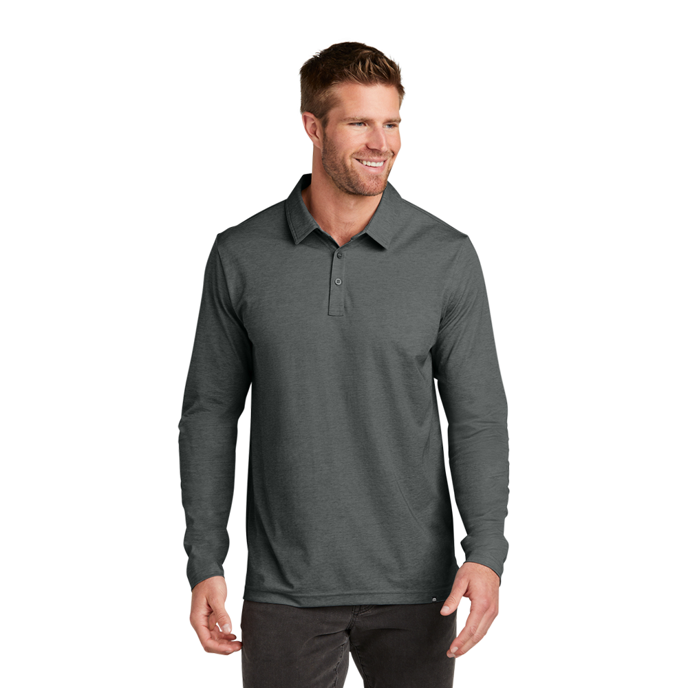 WNG-2246-TravisMathew-Oceanside-Long-Sleeve-Polo-4-BlackHeather TravisMathew Oceanside Heather Long Sleeve Polo