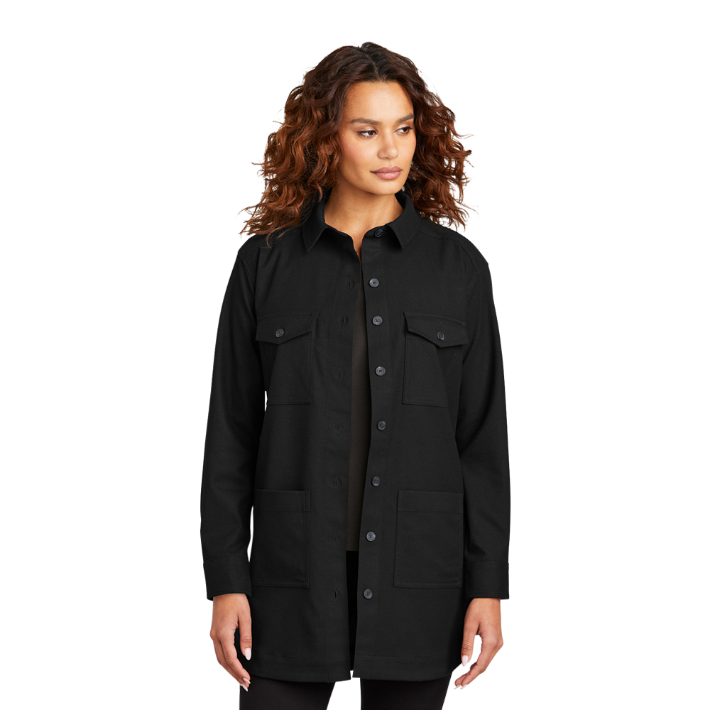 WNG-2369-Mercer+Mettle-Ladies-Twill-Overshirt-2-DeepBlack Mercer + Mettle Ladies Twill Overshirt