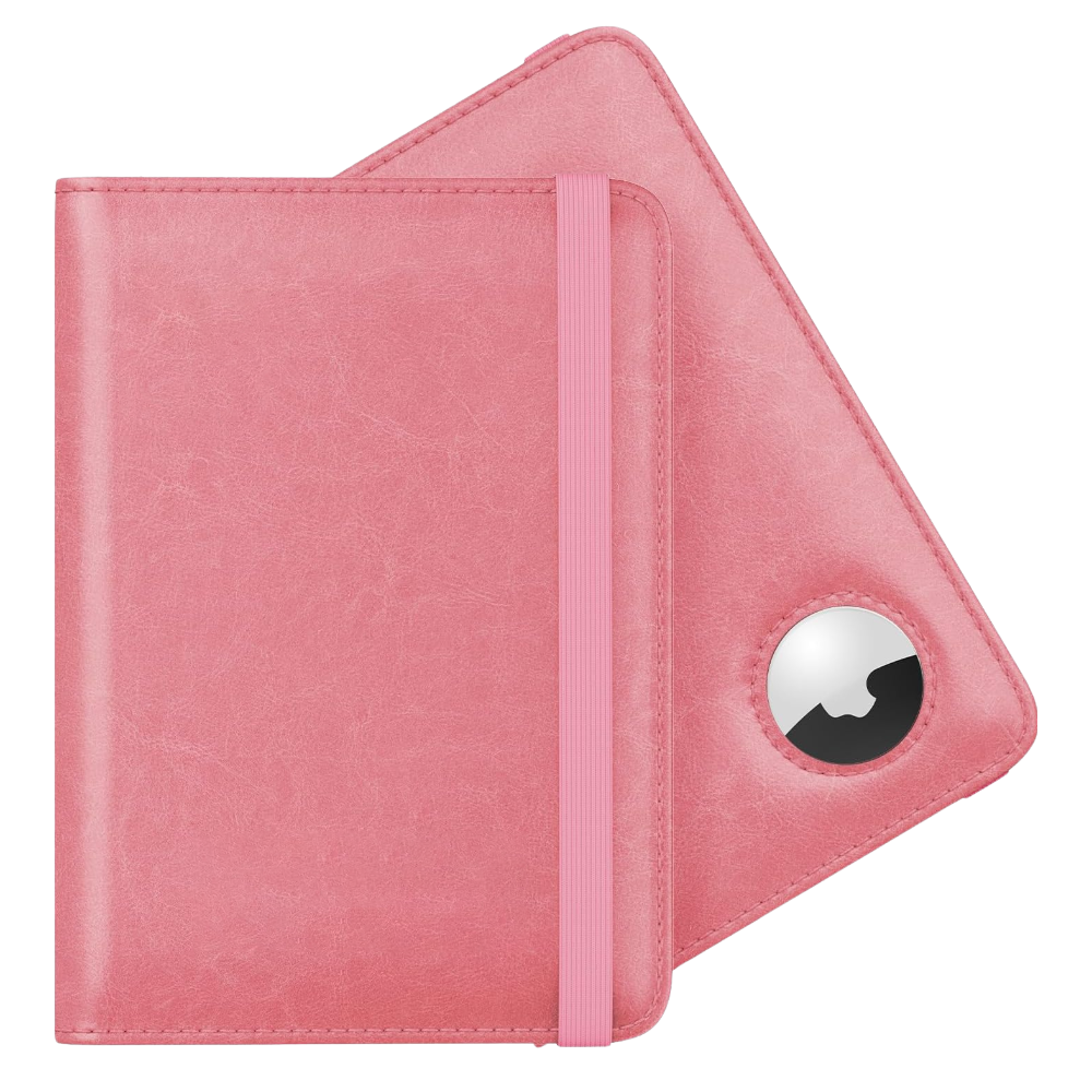 WNG-2512-Passport-Holder-with-Airtag-Slot-10-pink Passport Holder with AirTag Slot