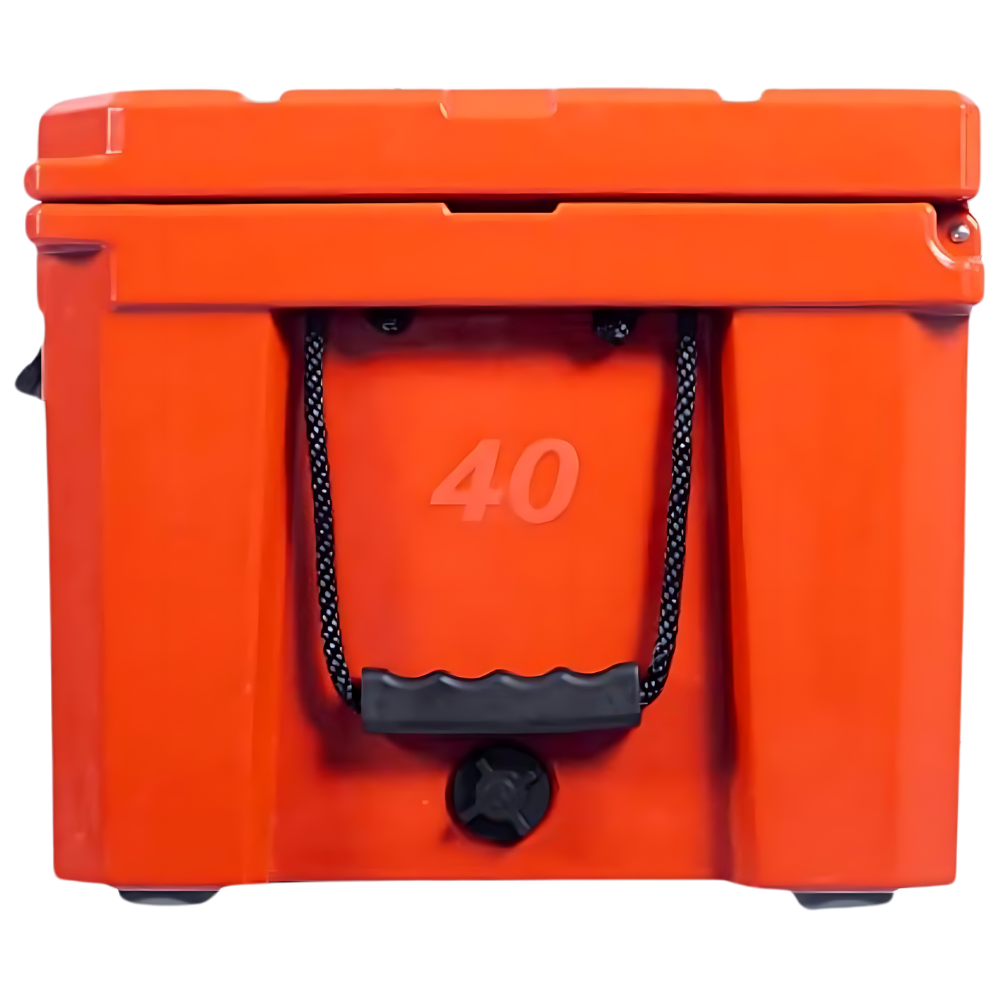WNG-2536-40L-Ice-Chest-Cooler-12-orange 40L Ice Chest with 4 Molded-in Cup Holders
