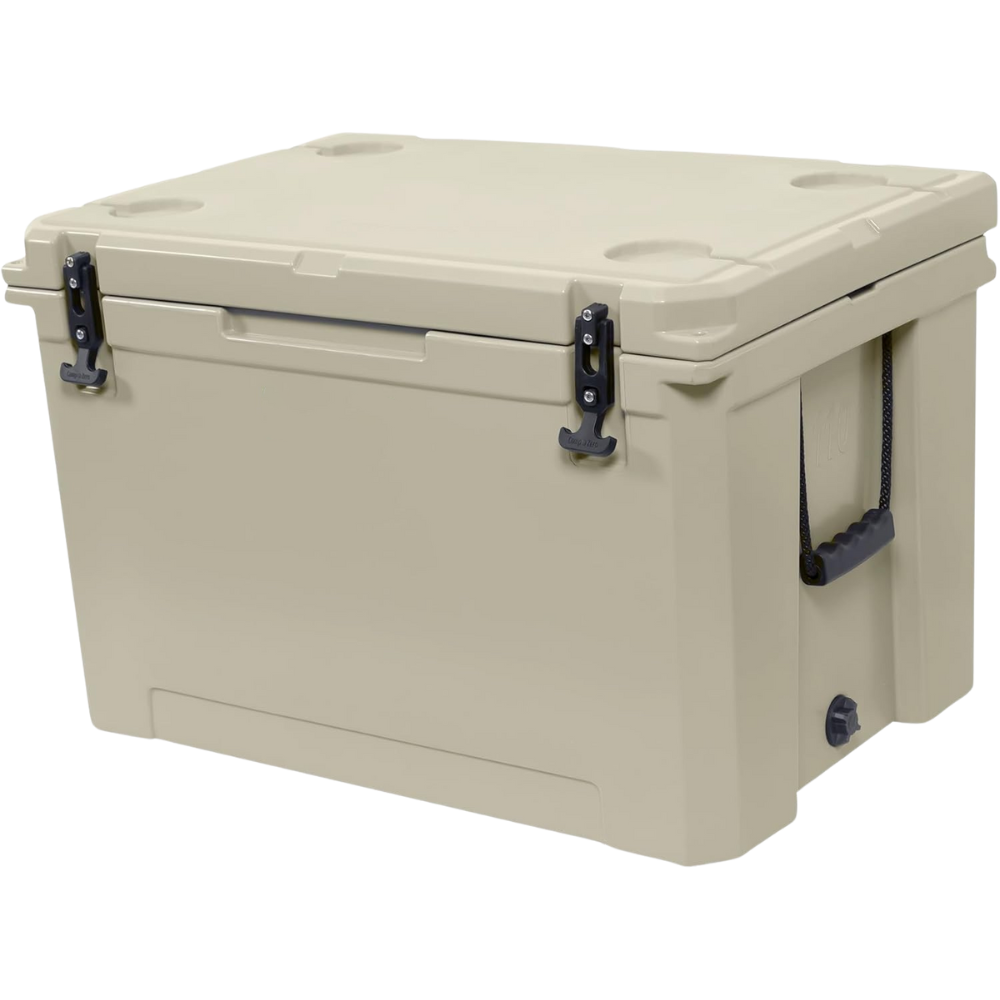 WNG-2538-110L-Ice-Chest-Cooler-6-beige 110L Ice Chest with 4 Molded-in Cup Holders