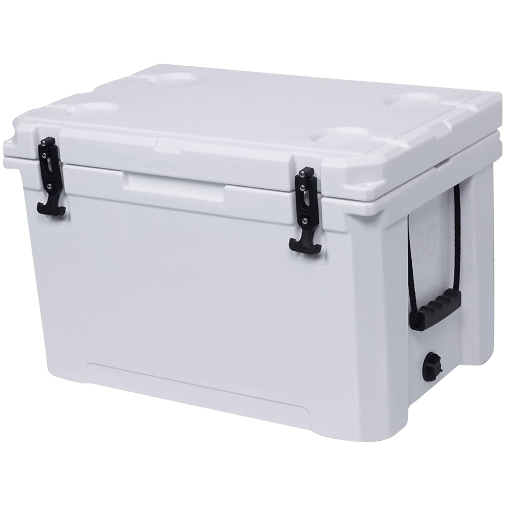 WNG-2539-60L-Ice-Chest-Cooler-6-white 60L Ice Chest with 4 Molded-in Cup Holders