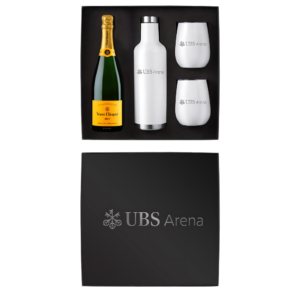 Wine Growler & Tumbler Set with Wooden Box and Bottle Slot