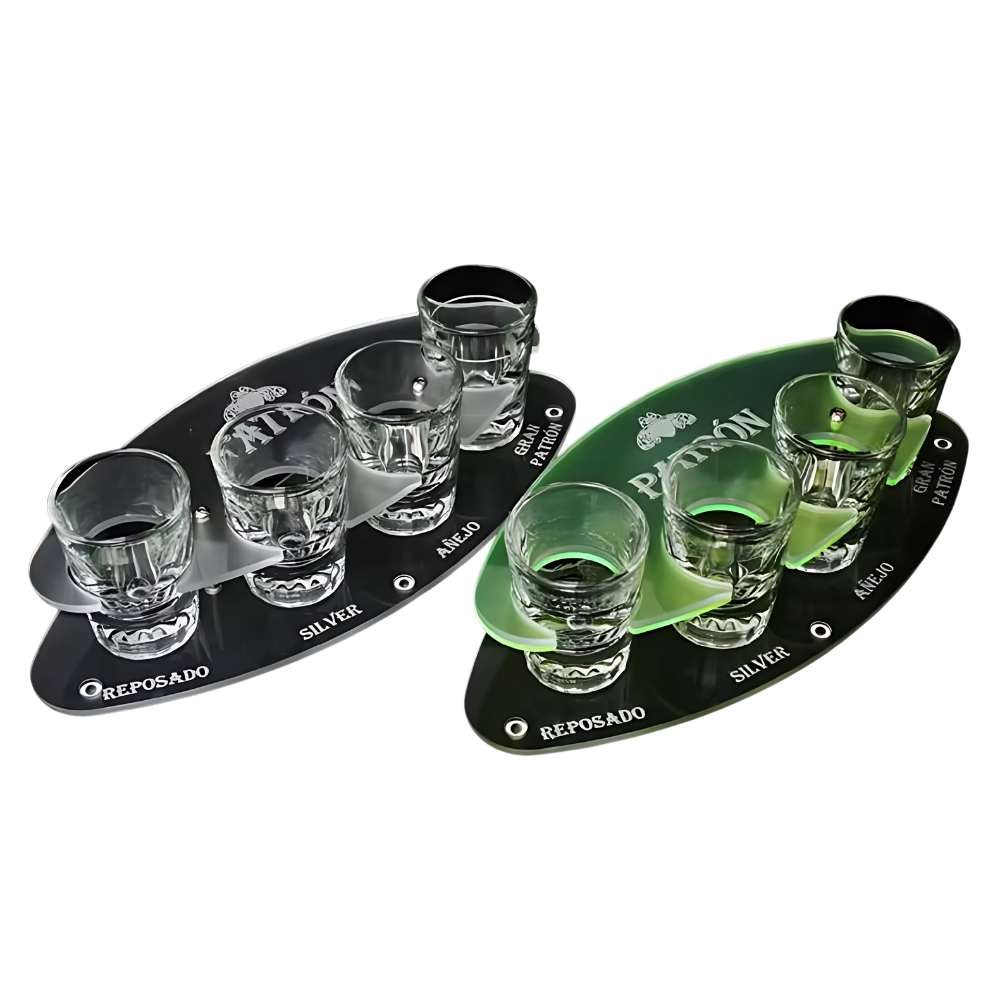 WNG-2563-Acrylic-Shot-Tray-3 Round Acrylic Shot Tray