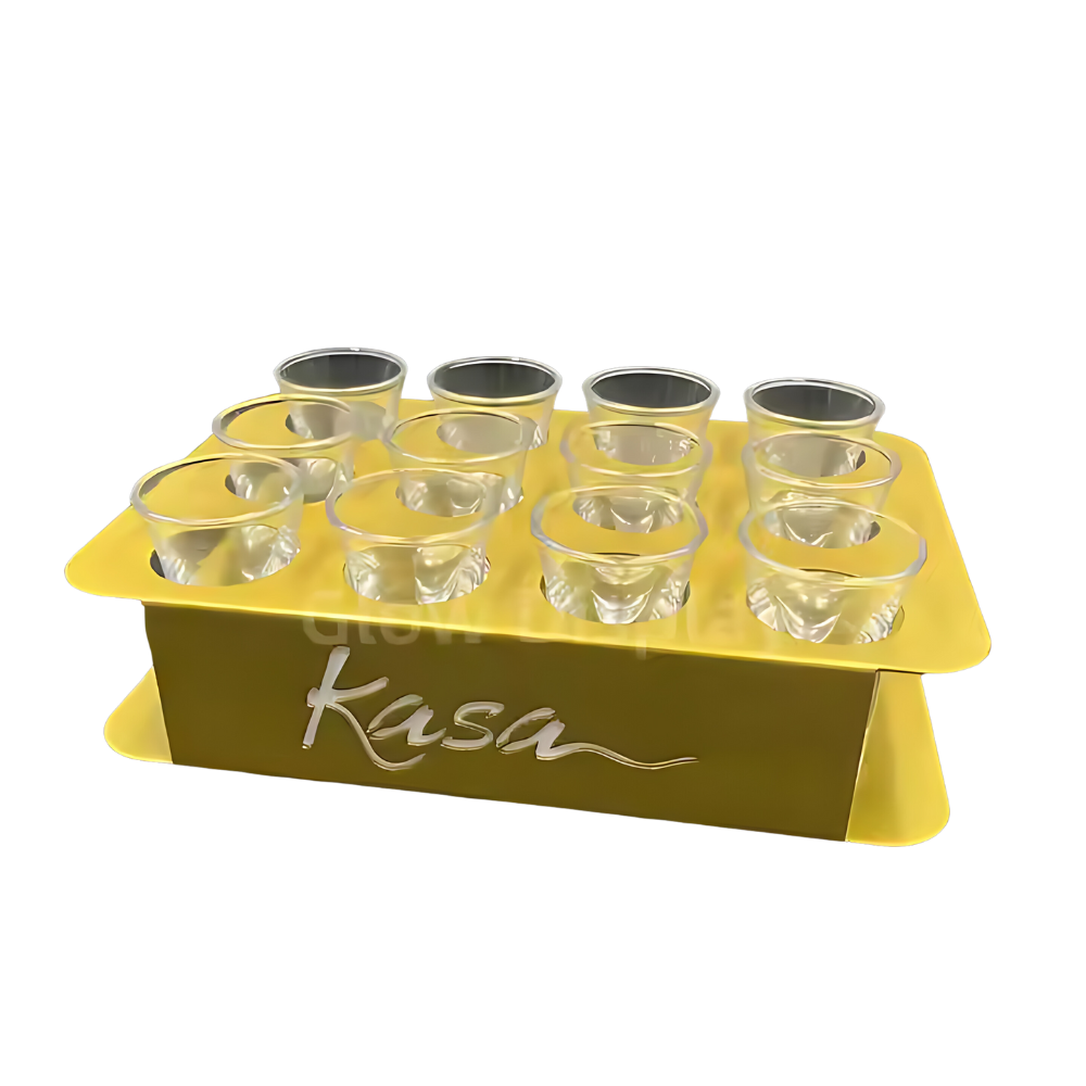 WNG-2564-Metal-Shot-Tray-4 12 Slot Metal Shot Tray