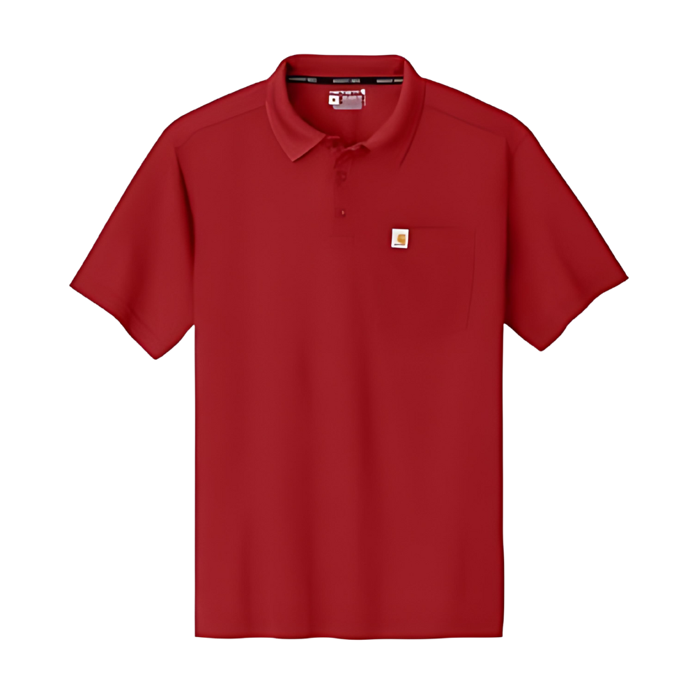 WNG-2615-Carhartt-Force®-Pocket-Polo-8-crimsonred Carhartt Force® Snag-Resistant Pocket Polo