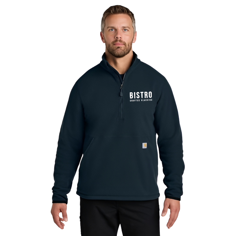 WNG-2622-Carhartt®-Half-Zip-Fleece-Jacket-1-navy Carhartt® Textured Half-Zip Fleece Jacket