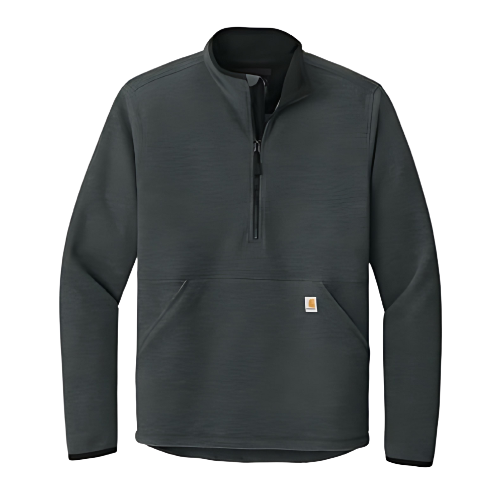 WNG-2622-Carhartt®-Half-Zip-Fleece-Jacket-4-carbonheather Carhartt® Textured Half-Zip Fleece Jacket