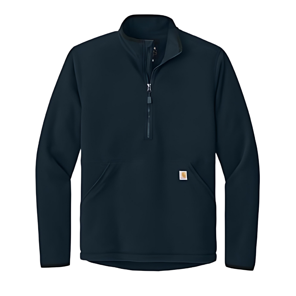 WNG-2622-Carhartt®-Half-Zip-Fleece-Jacket-6-navy Carhartt® Textured Half-Zip Fleece Jacket