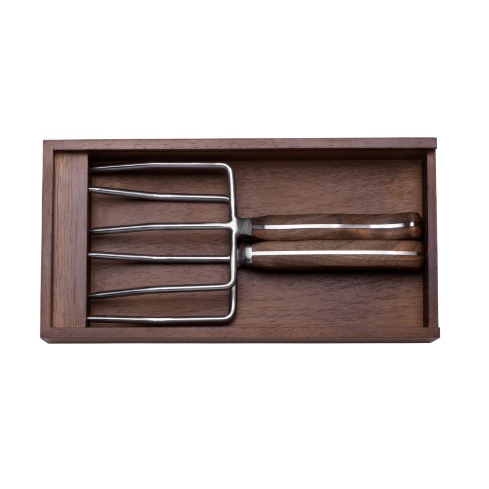 Turkey Lifter Forks in Rosewood Gift Box