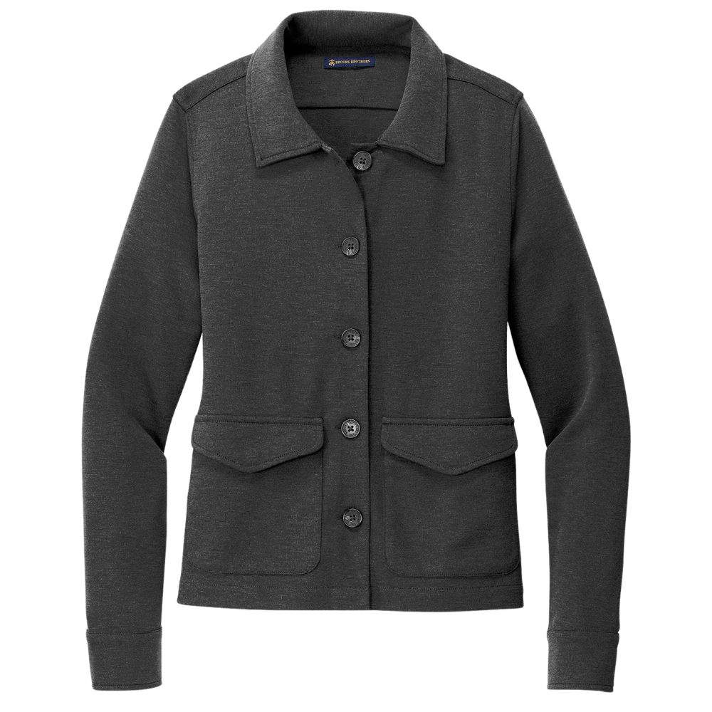 wng-2671-Brooks-Brothers®-Women’s-Stretch-Button-Jacket-6-WindsorGrayHeather Brooks Brothers® Women’s Mid-Layer Stretch Button Jacket