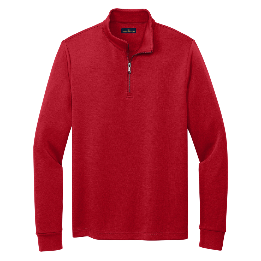 wng-2676-Brooks-Brothers®-Double-Knit-1-4-Zip-3-red Brooks Brothers® Double-Knit 1/4-Zip