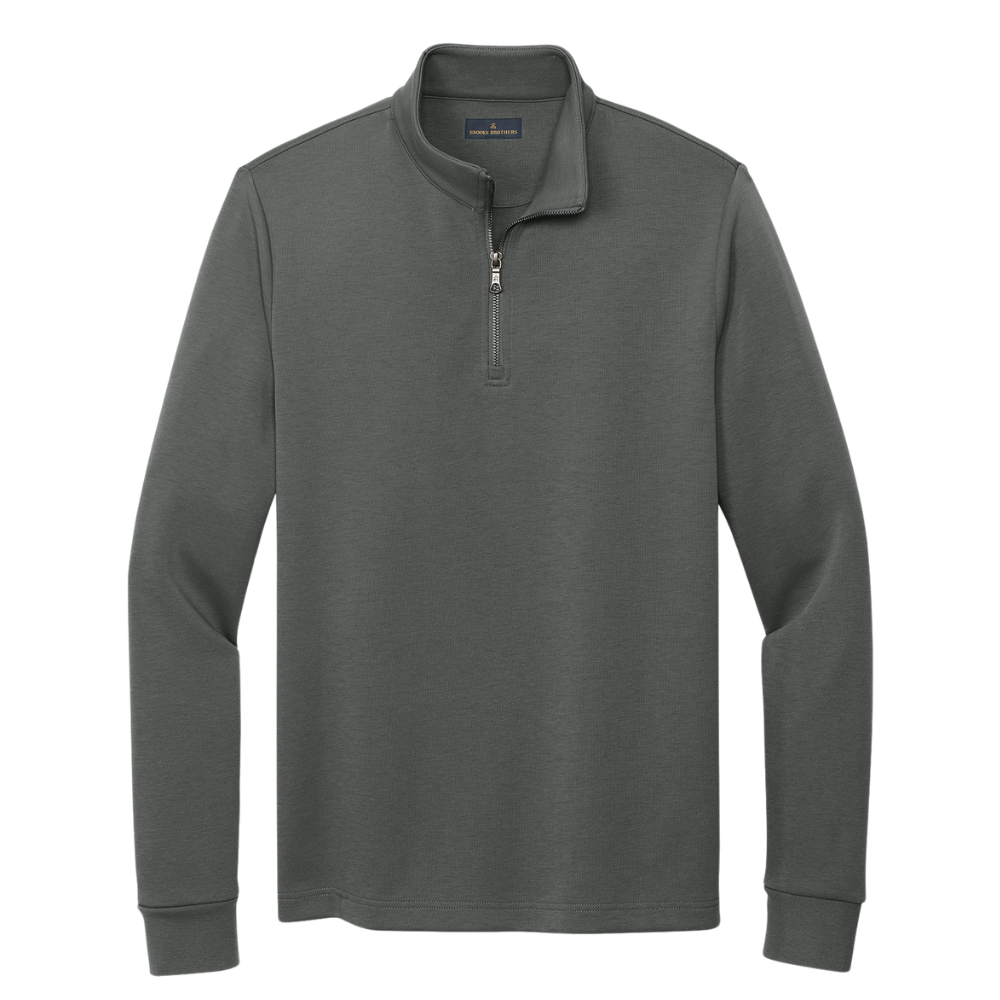 wng-2676-Brooks-Brothers®-Double-Knit-1-4-Zip-4-gray Brooks Brothers® Double-Knit 1/4-Zip