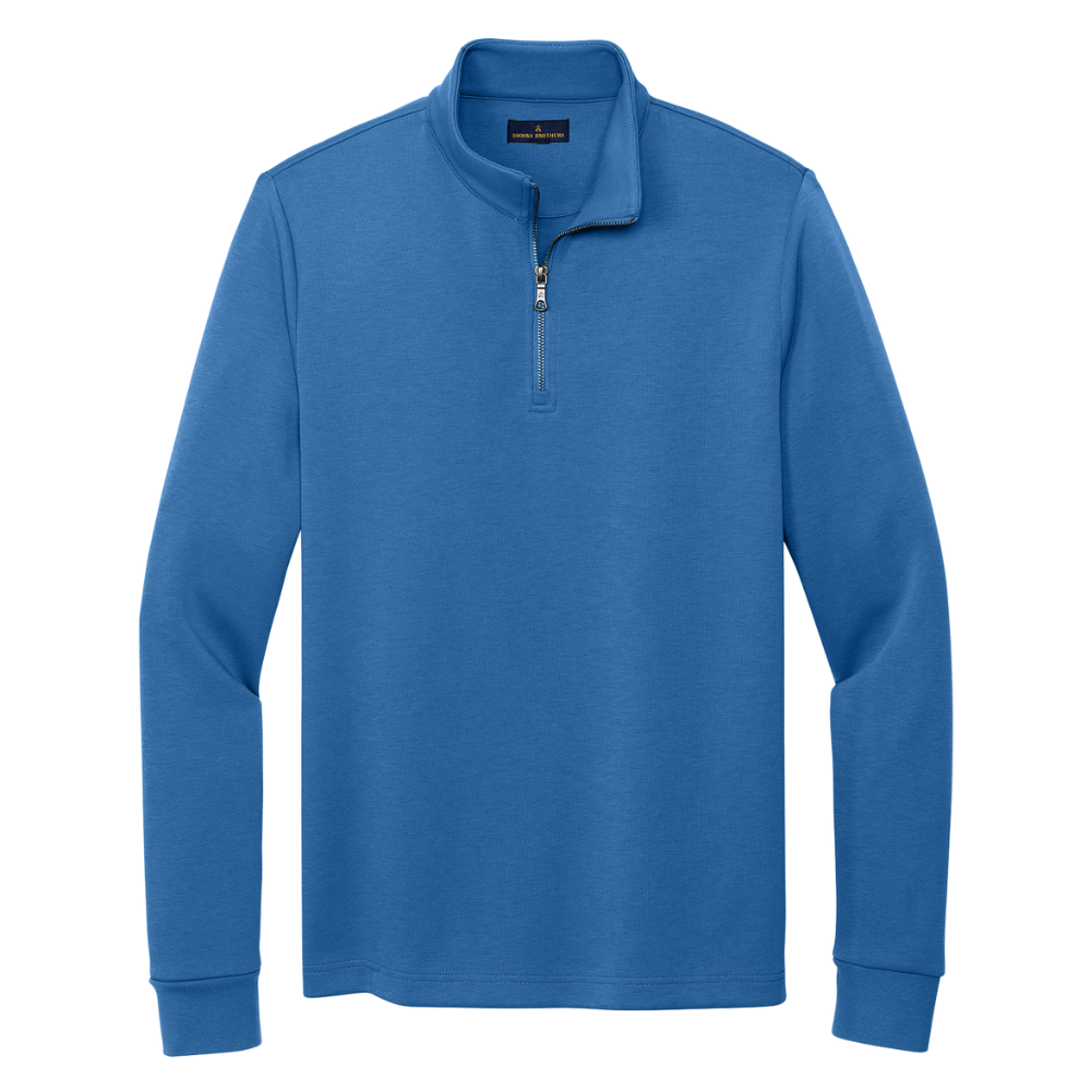 wng-2676-Brooks-Brothers®-Double-Knit-1-4-Zip-7-blue Brooks Brothers® Double-Knit 1/4-Zip