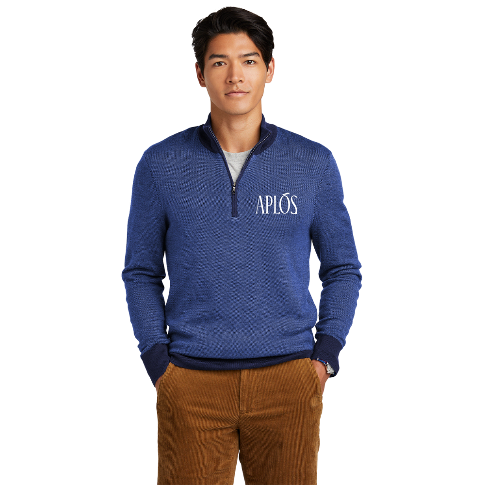 Brooks Brothers Wool Knit Half Zip Sweater Made in Italy Men's L size / eaa434823