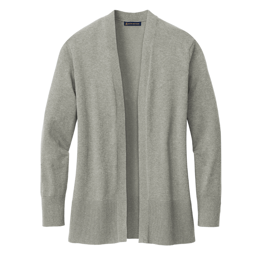 wng-2687-Brooks-Brothers®-Women’s-Long-Cardigan-Sweater-6-LightGrayHeather Brooks Brothers® Women’s Cotton Stretch Long Cardigan Sweater