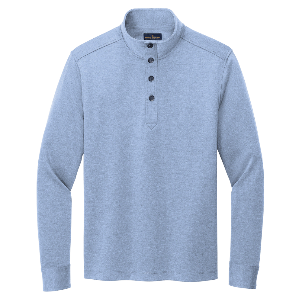 wng-2689-Brooks-Brothers®-Mid-Layer-Stretch-Half-Button-3-Blue Brooks Brothers® Mid-Layer Stretch Half-Button