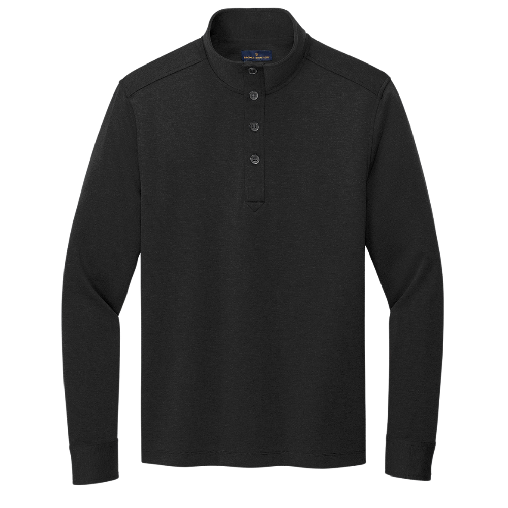 wng-2689-Brooks-Brothers®-Mid-Layer-Stretch-Half-Button-4-Black Brooks Brothers® Mid-Layer Stretch Half-Button