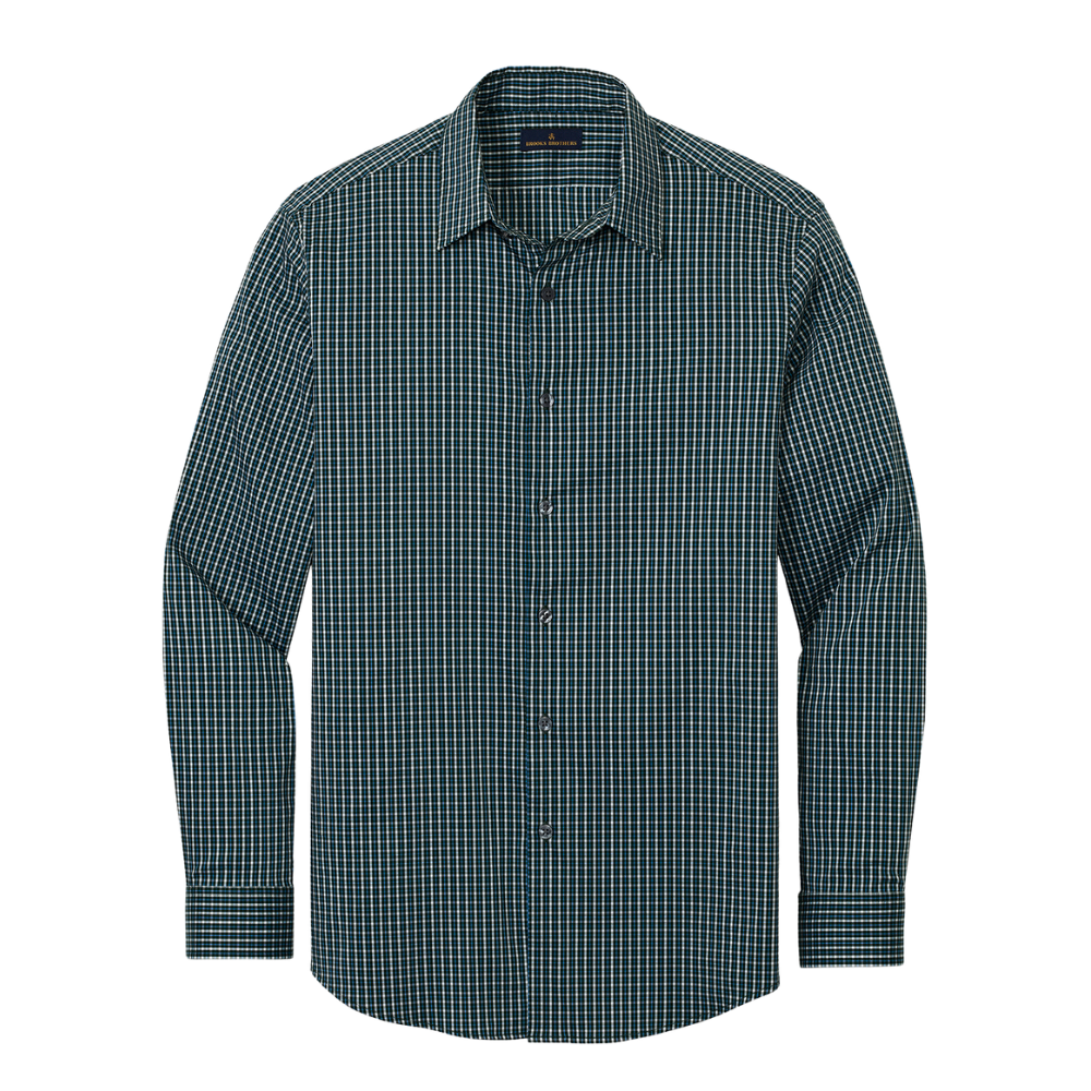 wng-2697-Brooks-Brothers®-Tech-Stretch-Shirt-4-DarkPineMultiCheck Brooks Brothers® Tech Stretch Shirt