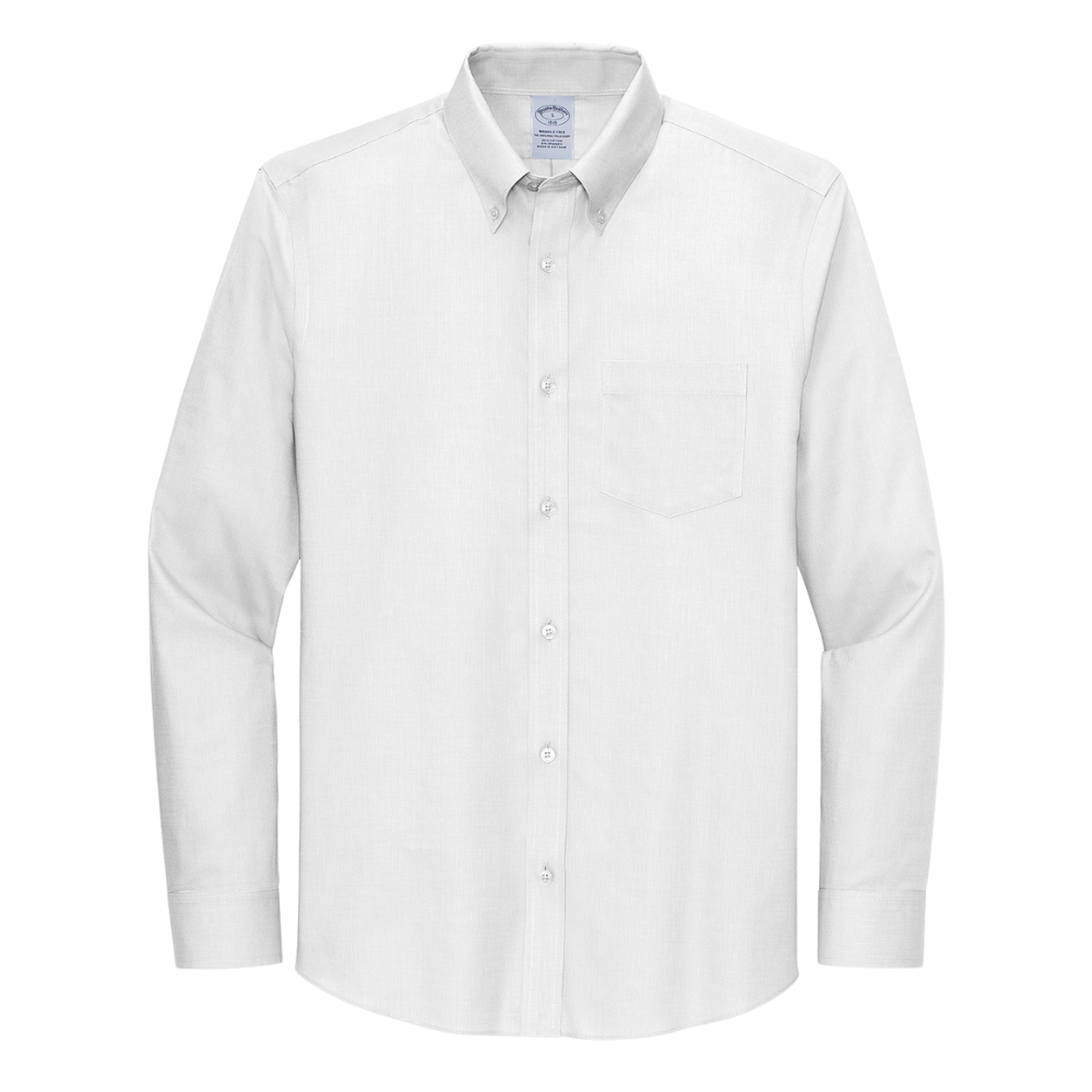 wng-2699-Brooks-Brothers®-Nailhead-Shirt-4-White Brooks Brothers® Wrinkle-Free Stretch Nailhead Shirt