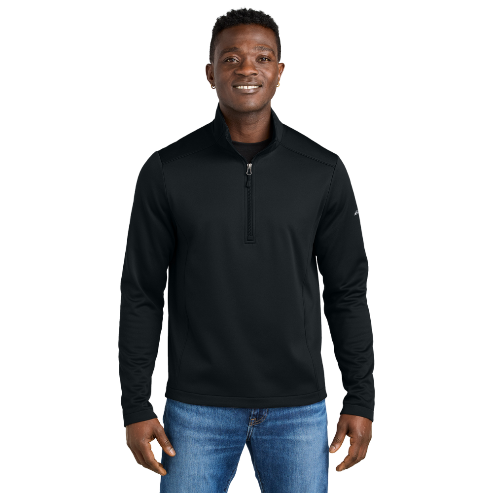 wng-2707-Eddie-Bauer®-Mid-Layer-Fleece-Half-Zip-2-black Eddie Bauer® Smooth Mid Layer Fleece Half-Zip