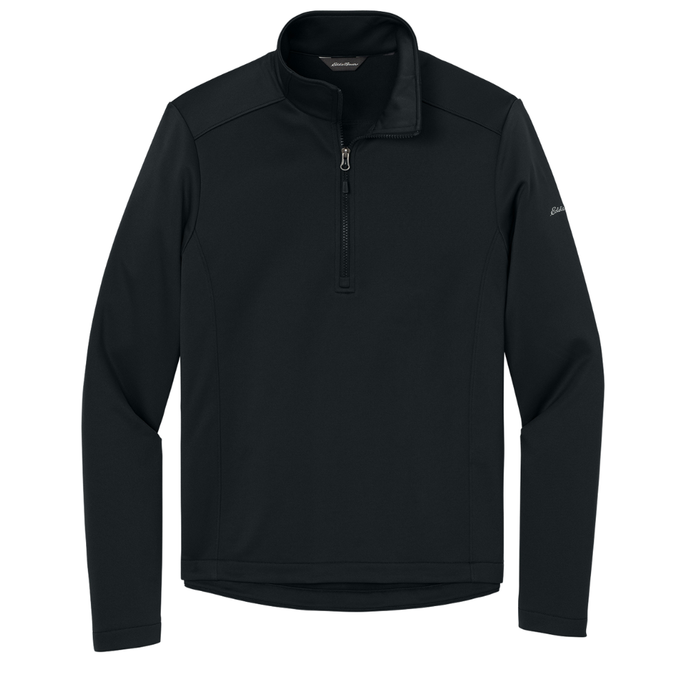 wng-2707-Eddie-Bauer®-Mid-Layer-Fleece-Half-Zip-3-black Eddie Bauer® Smooth Mid Layer Fleece Half-Zip