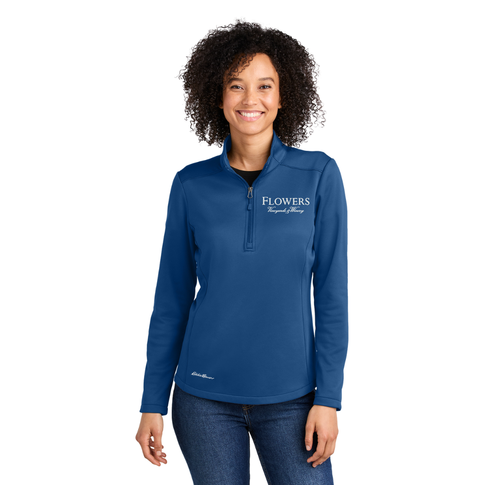 wng-2708-Eddie-Bauer®-Women’s-Mid-Layer-Fleece-Half-Zip-1-CobaltBlue Eddie Bauer® Women’s Smooth Mid Layer Fleece Half-Zip