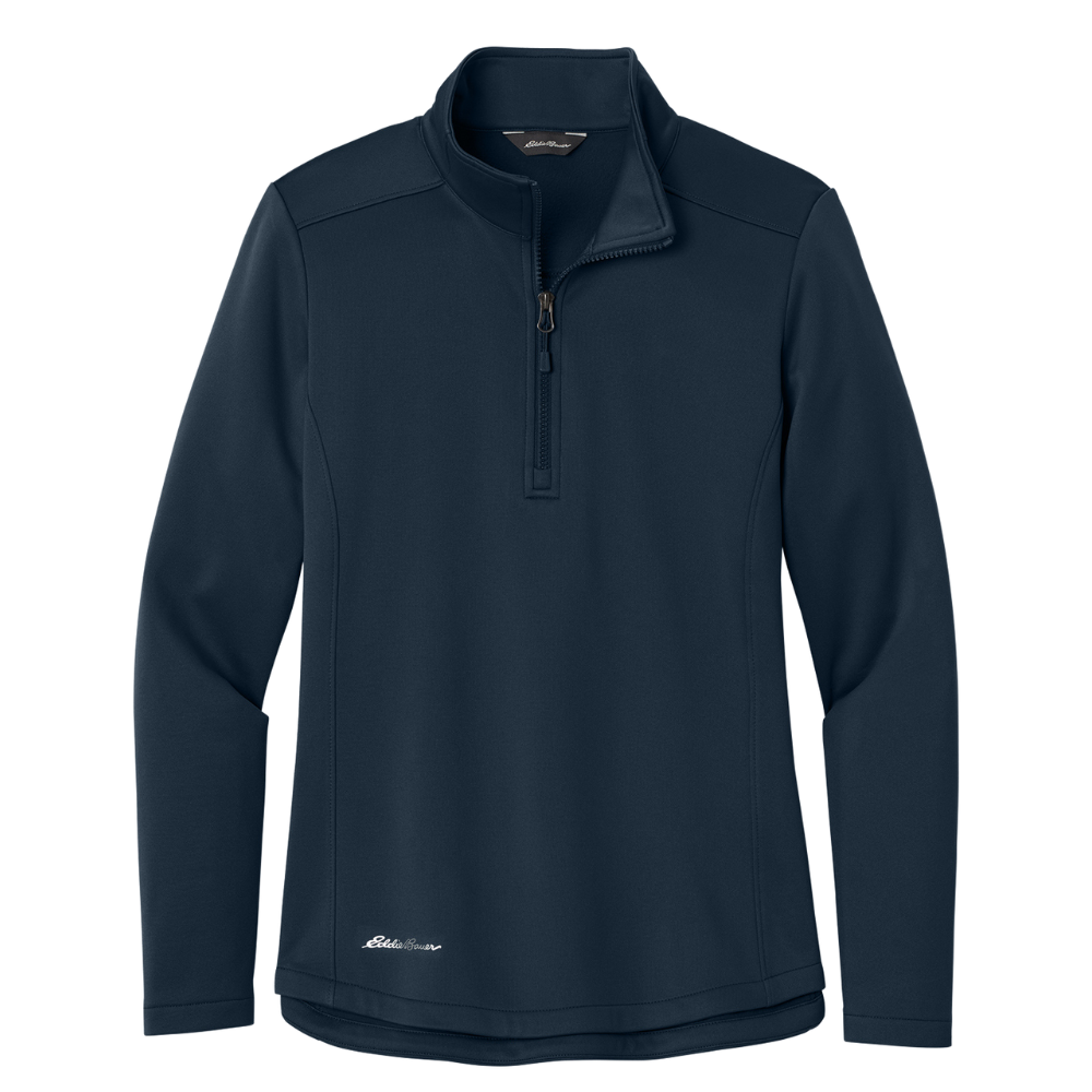 wng-2708-Eddie-Bauer®-Women’s-Mid-Layer-Fleece-Half-Zip-5-BlueNavy Eddie Bauer® Women’s Smooth Mid Layer Fleece Half-Zip